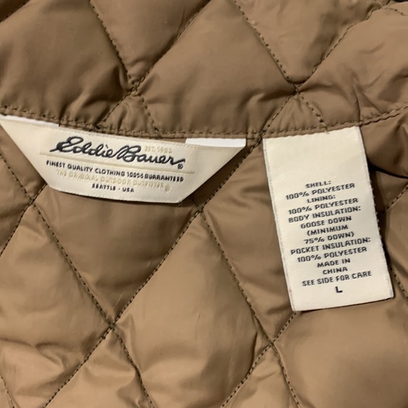 Eddie Bauer Premium Goode Down Vest Sz Large EUC - Picture 8 of 8